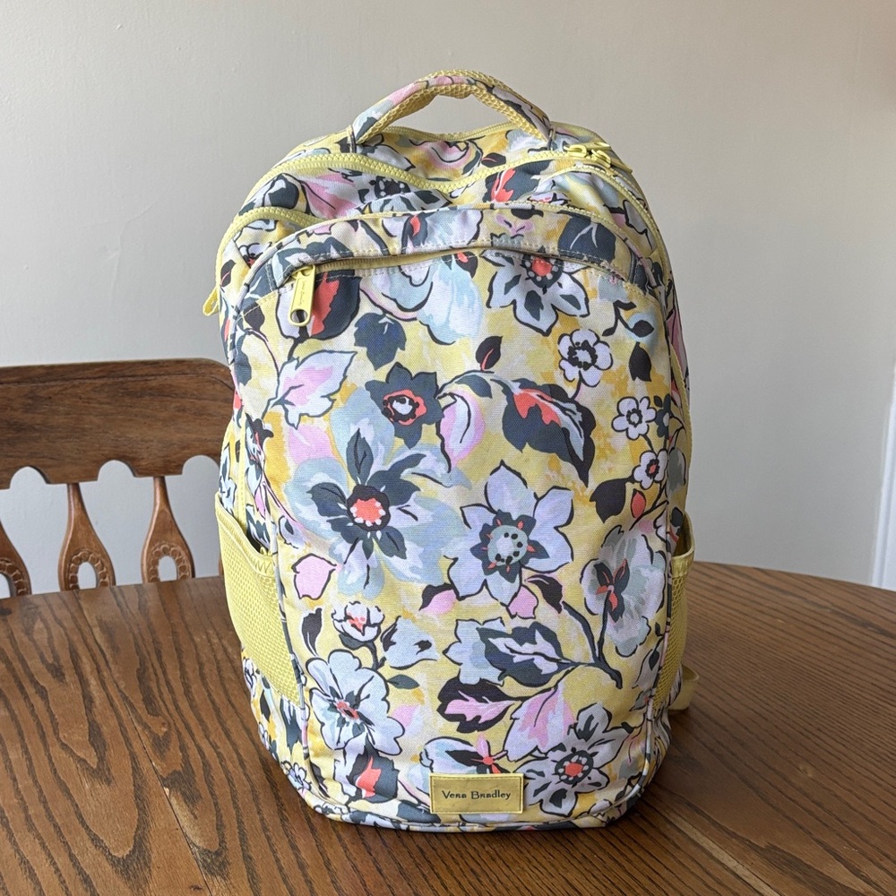 Vera Bradley Yellow Floral Backpack